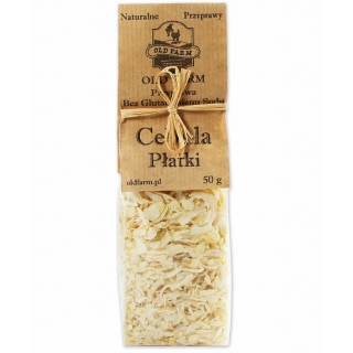 CEBULA SUSZONA PŁATKI 50 G CIĘTA SUROWA, PŁATEK